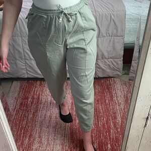 Zara Stylish Green Women's Pants